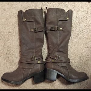 Brown Knee High Boots- Never Worn